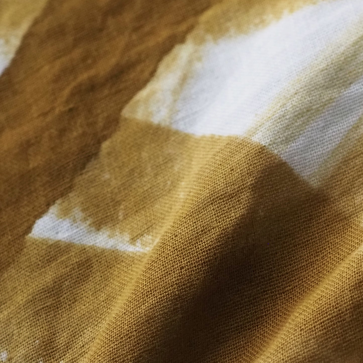 Bamboo Leaves Double-gauze Cotton Top Mustard