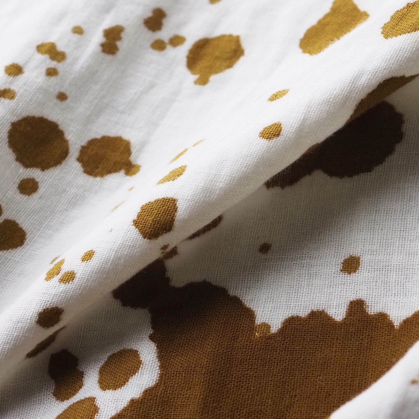 Mossy Garden Double-gauze Cotton Top Mustard