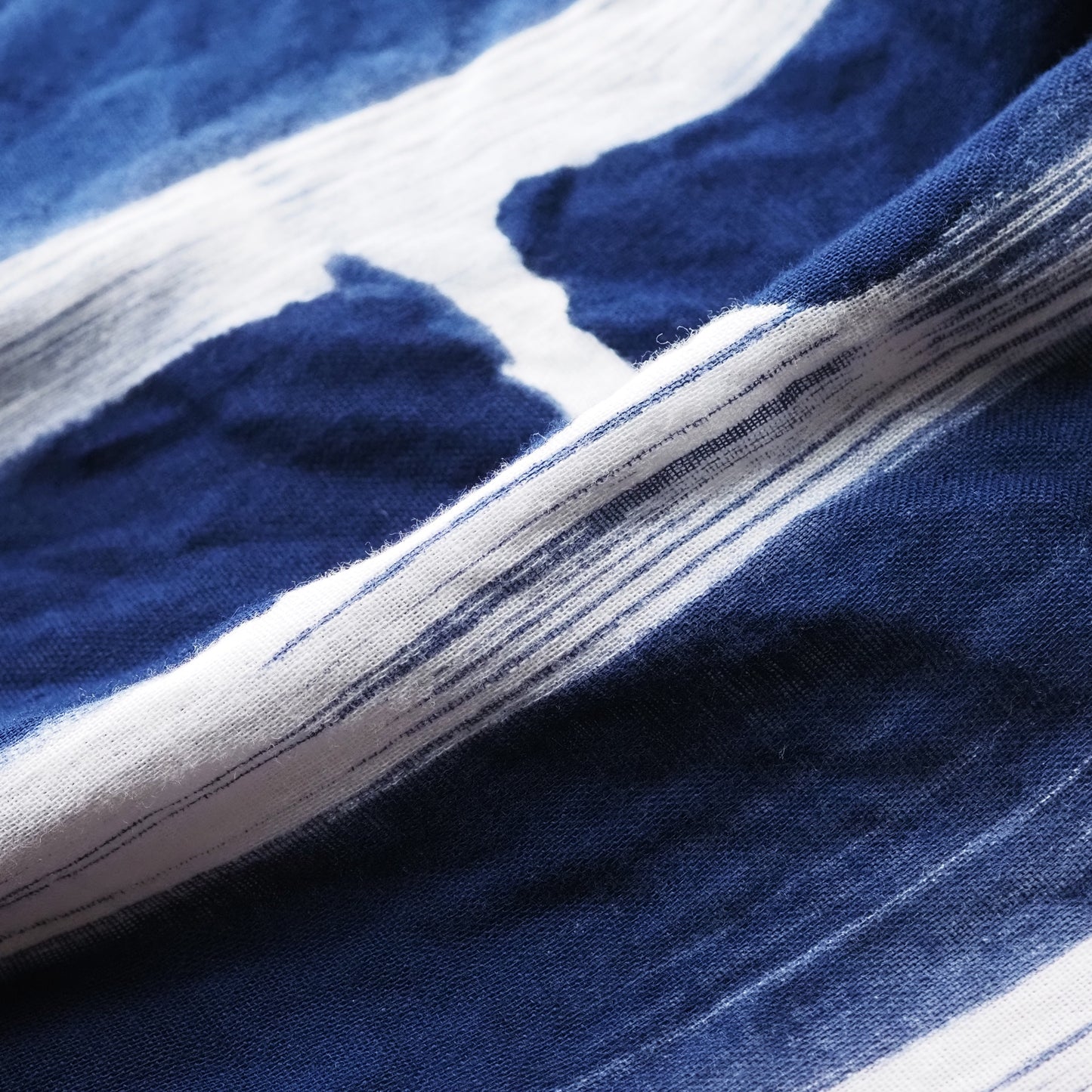 Bamboo Forest Double-gauze Cotton Top Dark Blue